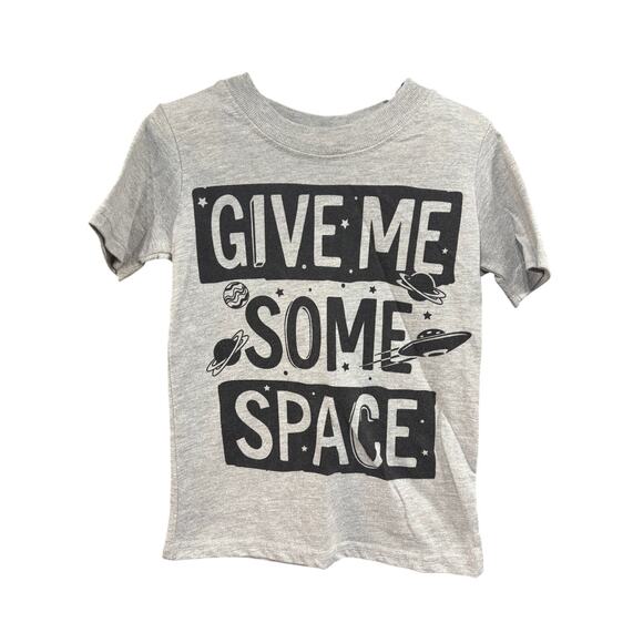 5/$15 Gray "Give me some space" SS - Revolution - XS (4/5) - Picture 1 of 3